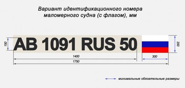 номер для лодки ГИМС